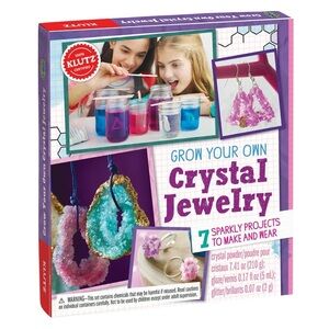New Klutz Grow Your Own Crystal Jewelry Making Kit